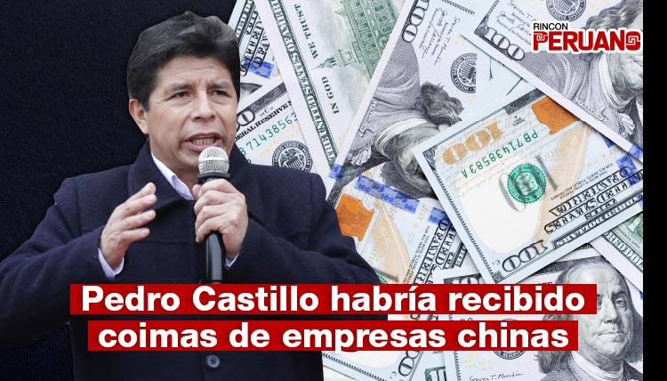Pedro Castillo habría recibido coimas de empresas chinas