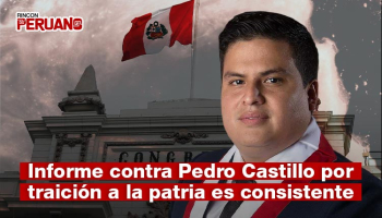Congresista Diego Bazán opina sobre informe de Castillo