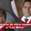 Congresistas suspendidos Jorge Flores Ancachi (izquierda) y Elvis Vergara (derecha)
