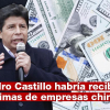 Pedro Castillo habría recibido coimas de empresas chinas